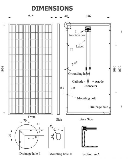 پنل خورشیدی 330 وات پلی کریستال برند AE SOLAR پنل خورشیدی 330 وات پلی کریستال برند AE SOLAR