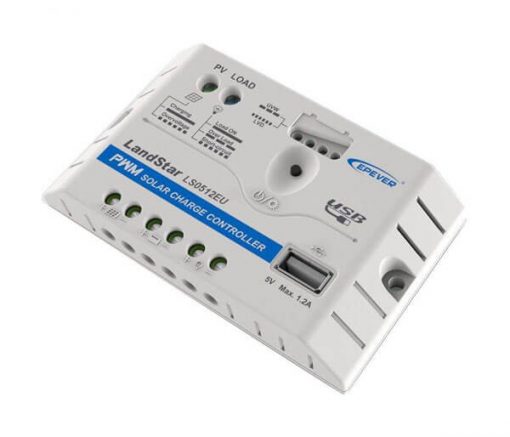 شارژکنترلر 5 آمپر PWM برند ای پی اور LS0512EU مخصوص برق خورشیدی