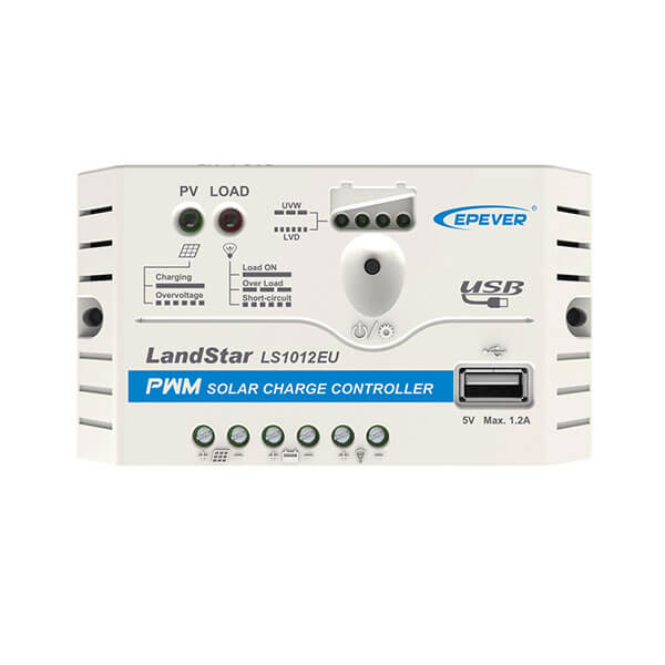 شارژکنترلر 10 آمپر PWM برند ای پی اور LS1012EU مخصوص برق خورشیدی شارژکنترلر 10 آمپر PWM برند ای پی اور LS1012EU مخصوص برق خورشیدی