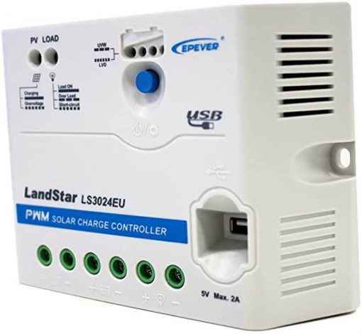 شارژکنترلر 30 آمپر PWM برند ای پی اور LS3024EU مخصوص برق خورشیدی