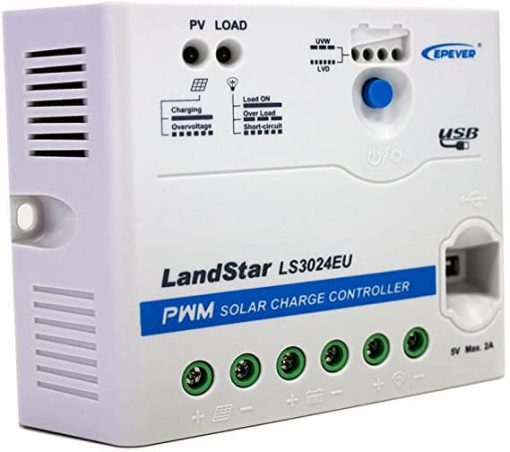شارژکنترلر 30 آمپر PWM برند ای پی اور LS3024EU مخصوص برق خورشیدی