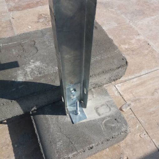 استراکچر یک ردیف مخصوص سه عدد پنل خورشیدی برند سولارنیرو