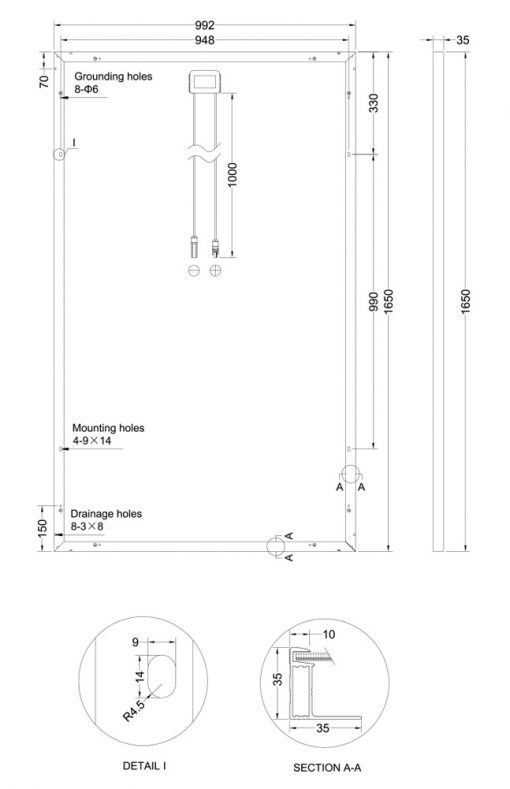 پنل خورشیدی 280 وات پلی کریستال برند یینگلی